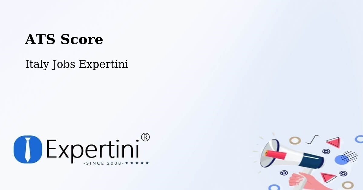 Resume ATS Score & Job Description Match Tool – Udine - Italy Jobs Expertini